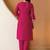 Women Embroidered Regular Thread Work Kurta with Trousers & With Dupatta
