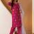 Women Embroidered Regular Thread Work Kurta with Trousers & With Dupatta