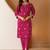 Women Embroidered Regular Thread Work Kurta with Trousers & With Dupatta