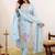 Women Floral Embroidered Regular Thread Work Kurta with Trousers & With Dupatta