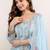 Women Floral Embroidered Regular Thread Work Kurta with Trousers & With Dupatta