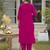 Women Floral Embroidered Regular Thread Work Kurta with Trousers & With Dupatta