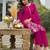Women Floral Embroidered Regular Thread Work Kurta with Trousers & With Dupatta