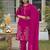 Women Floral Embroidered Regular Thread Work Kurta with Trousers & With Dupatta