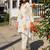 Embroidered White Pure Cotton Co Ords for Women