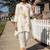 Embroidered White Pure Cotton Co Ords for Women
