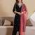 Women Ethnic Motifs Embroidered Kurta with Trousers & With Dupatta