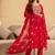 Women Ethnic Motifs Printed Regular Thread Work Kurta with Trousers & With Dupatta