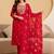 Women Ethnic Motifs Printed Regular Thread Work Kurta with Trousers & With Dupatta