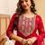 Women Ethnic Motifs Printed Regular Thread Work Kurta with Trousers & With Dupatta
