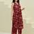 Printed Brown Cotton Co Ords for Women