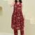 Printed Brown Cotton Co Ords for Women