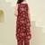 Printed Brown Cotton Co Ords for Women