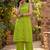 Embroidered Light Lime Green Viscose Rayon Co Ords for Women
