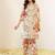 Floral Printed Off White Viscose Rayon Co Ords for Women