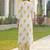 Printed Off White Cotton Blend Co Ords for Women