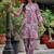 Printed Dusty Mauve Viscose Rayon Co Ords for Women