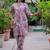 Printed Dusty Mauve Viscose Rayon Co Ords for Women