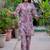 Printed Dusty Mauve Viscose Rayon Co Ords for Women