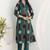 Printed Dusty Teal Blue Viscose Rayon Co Ords for Women
