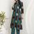 Printed Dusty Teal Blue Viscose Rayon Co Ords for Women