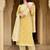 Floral Woven Design Straight Kurta With Trousers & Dupatta
