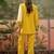 Embroidered Mustard Cotton Blend Co Ords for Women