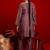 Embroidered Dusty Mauve Silk Blend Co Ords for Women