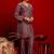 Embroidered Dusty Mauve Silk Blend Co Ords for Women