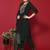 Floral Yoke Design Sequinned Kurta With Trousers & Dupatta