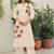 Embroidered Off White Cotton Blend Co Ords for Women
