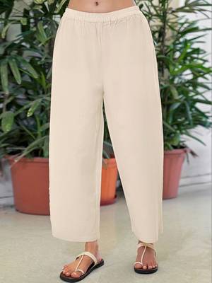 Embroidered Off White Cotton Blend Co Ords for Women 4
