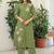 Embroidered Pista Green Viscose Rayon Co Ords for Women