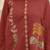 Embroidered Maroon Cotton Co Ords for Women