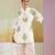 Printed White Cotton Blend Co Ords for Women