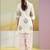 Printed White Cotton Blend Co Ords for Women