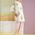 Printed White Cotton Blend Co Ords for Women
