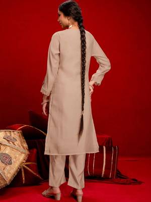 Women Ethnic Motifs Embroidered Regular Thread Work Pure Cotton Kurta with Trousers & With Dupatta 2