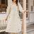 Embroidered Beige Cotton Blend Co Ords for Women