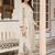 Embroidered Beige Cotton Blend Co Ords for Women