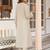 Embroidered Beige Cotton Blend Co Ords for Women