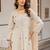 Embroidered Beige Cotton Blend Co Ords for Women