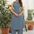 Embroidered Dusty Blue Viscose Rayon Co Ords for Women