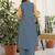 Embroidered Dusty Blue Viscose Rayon Co Ords for Women