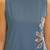 Embroidered Dusty Blue Viscose Rayon Co Ords for Women
