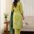 Ethnic Motifs Embroidered Thread Work Kurta with Trousers & With Dupatta