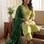 Ethnic Motifs Embroidered Thread Work Kurta with Trousers & With Dupatta