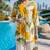 Printed Off White & Yellow Cotton Blend Co Ords for Women