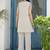 Embroidered Off White Cotton Blend Co Ords for Women