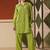 Embroidered Lime Green Viscose Rayon Co Ords for Women